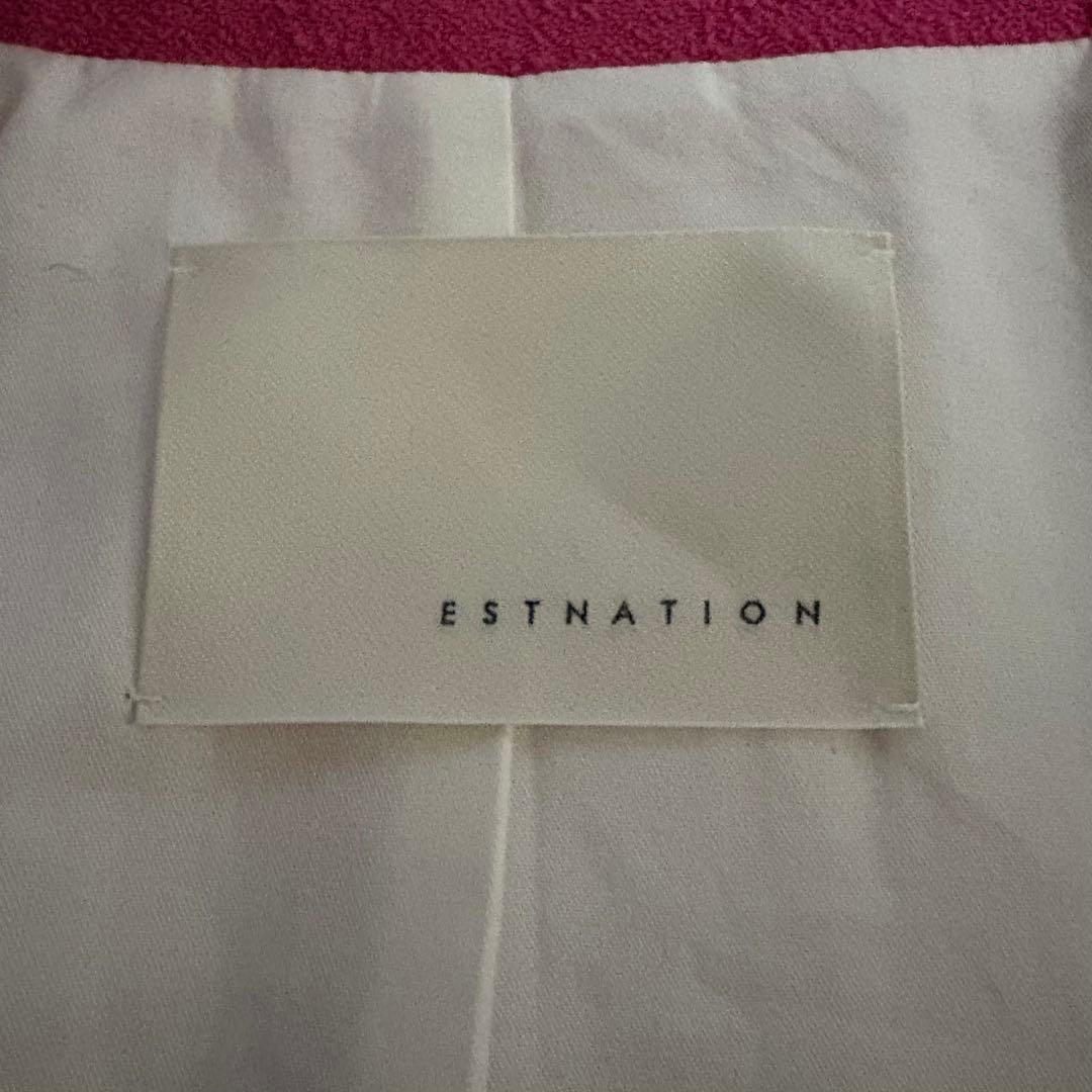 ESTNATION 定価7万 ビッグチェスターコート ピンク オーバーサイズ
