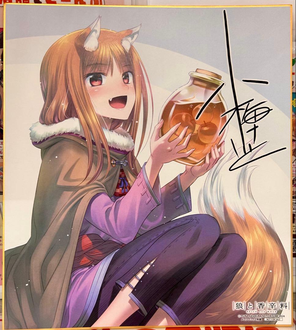 狼と香辛料　色紙　24cm×24cm