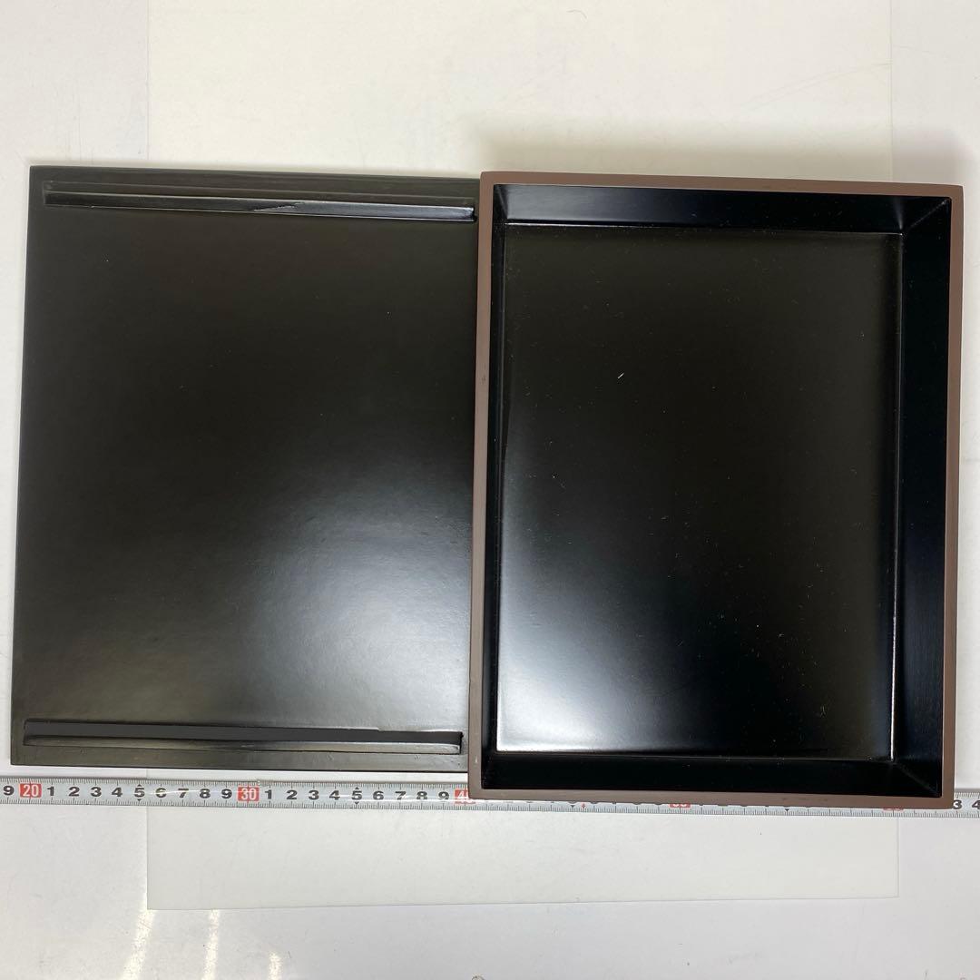 名工　香浦省吾　飛天文様　硯箱　共箱　最大幅約27.5cm東N7-1022①