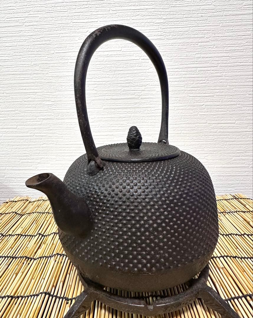 未使用品　南部照光堂名人心斎造　１３型　棗型アラレ　きなこ様　売約済み