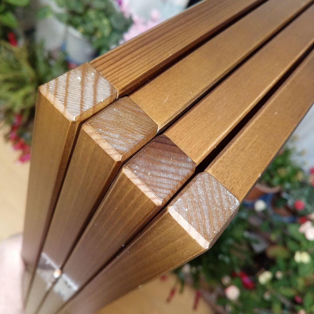 衝立 和風 　秋田杉　パーテーション 4連 格子屏風 和モダン 間仕切り家具