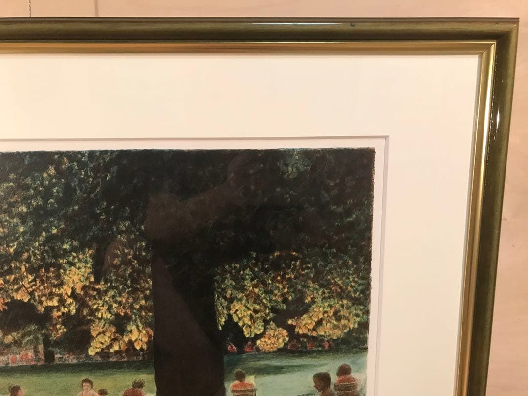 ハロルド・アルトマン　「公園」　リトグラフ　直筆サイン・エディション有り