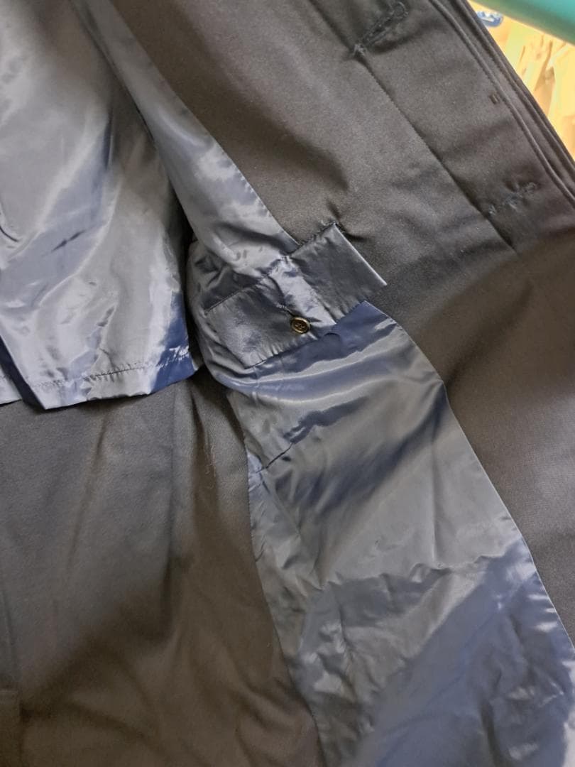 南海電鉄・旧制服時代の正規支給品 駅係員／車掌用の冬季ロングコート ＋ 支給袋