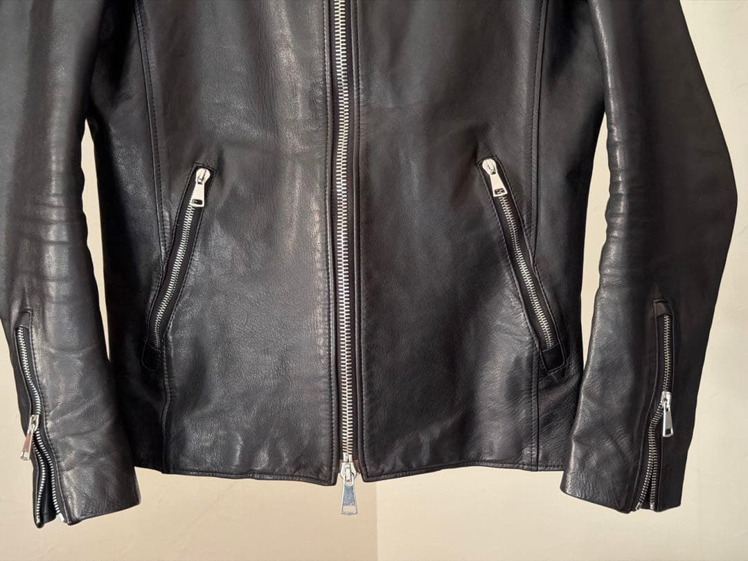 Wjk レザー シングルライダースジャケット