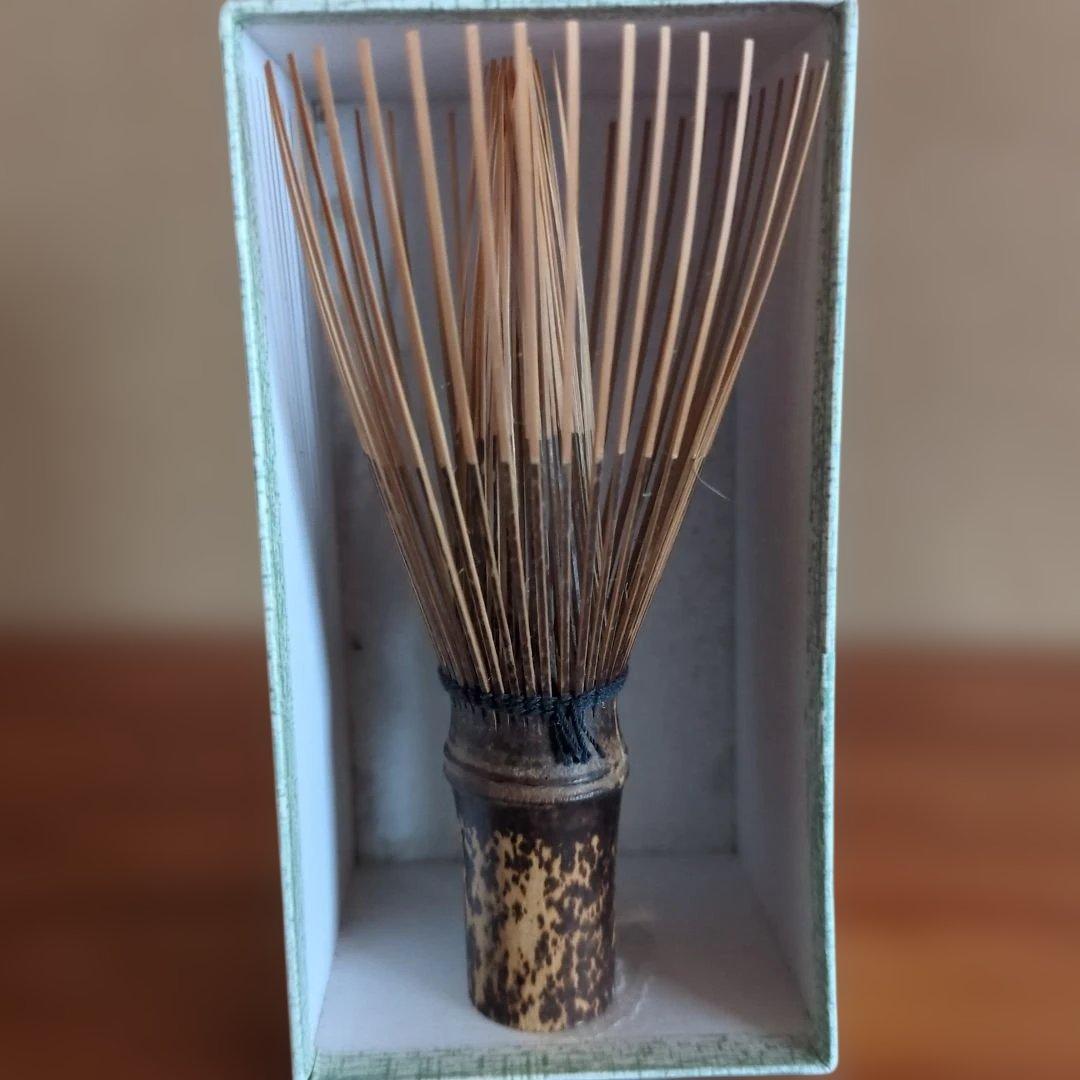茶道具 茶筅 竹製 専用箱付き　利休　大荒穂