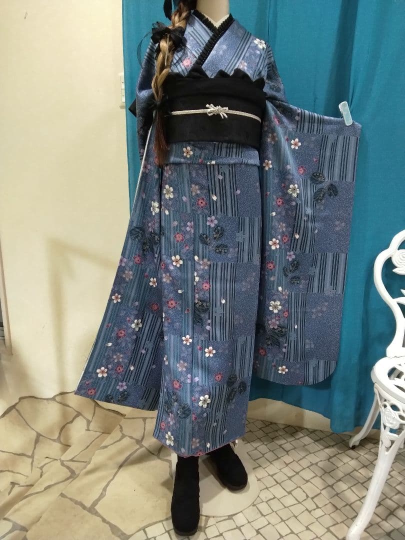 振袖フルセット、正絹鈴乃屋振袖、重ね衿、帯揚げ帯締め、西陣袋帯、襦袢、ガード加工