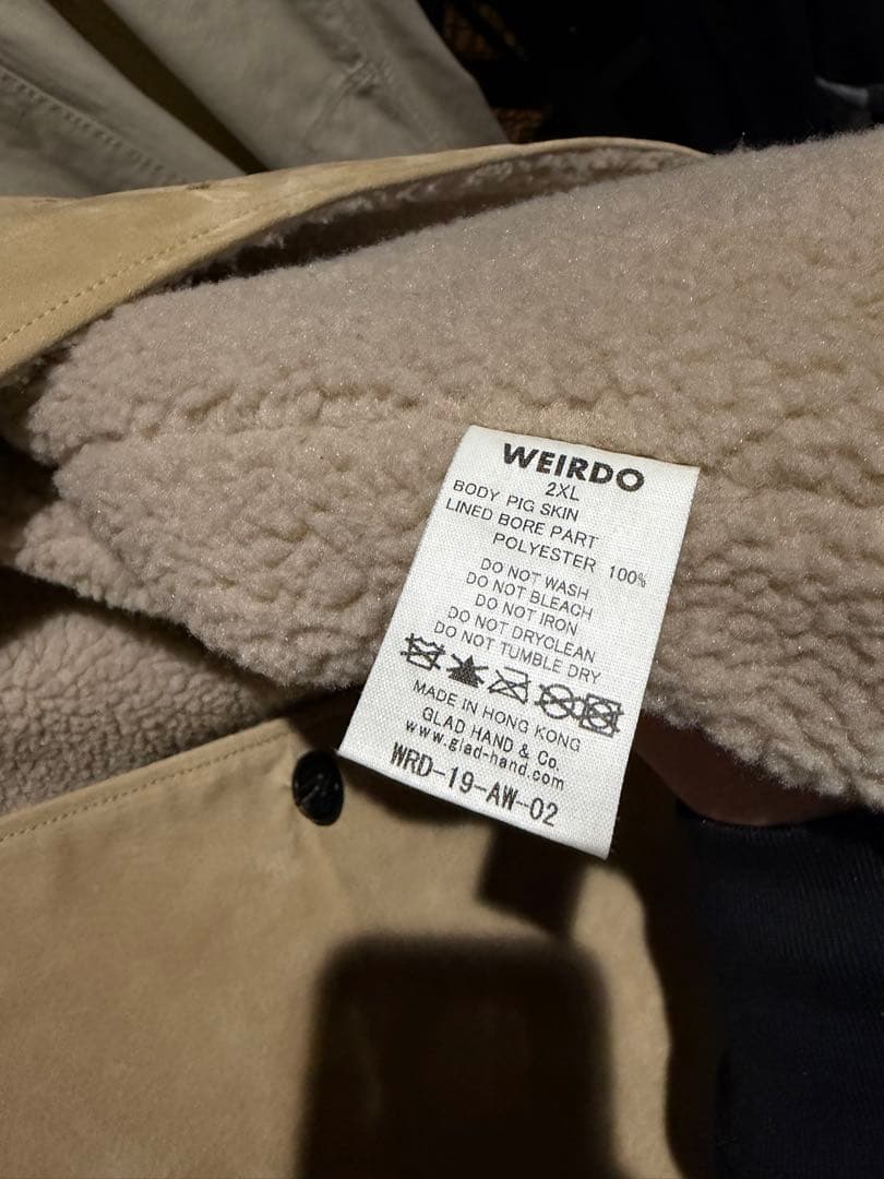 WEIRDO LIGHT RANCH VEST スエード　ボア　ベスト