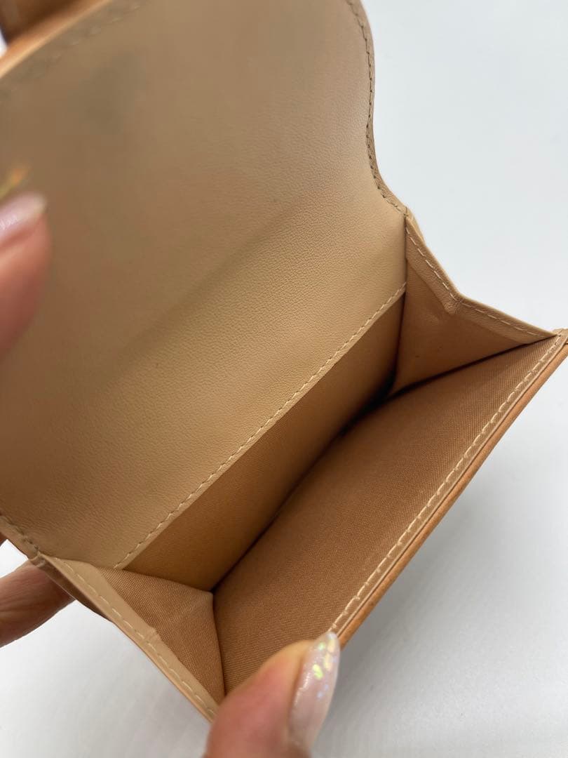 Dior 二つ折り財布 ブラウン ベージュ