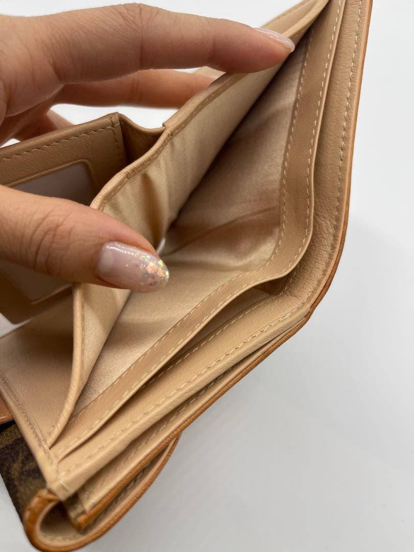 Dior 二つ折り財布 ブラウン ベージュ