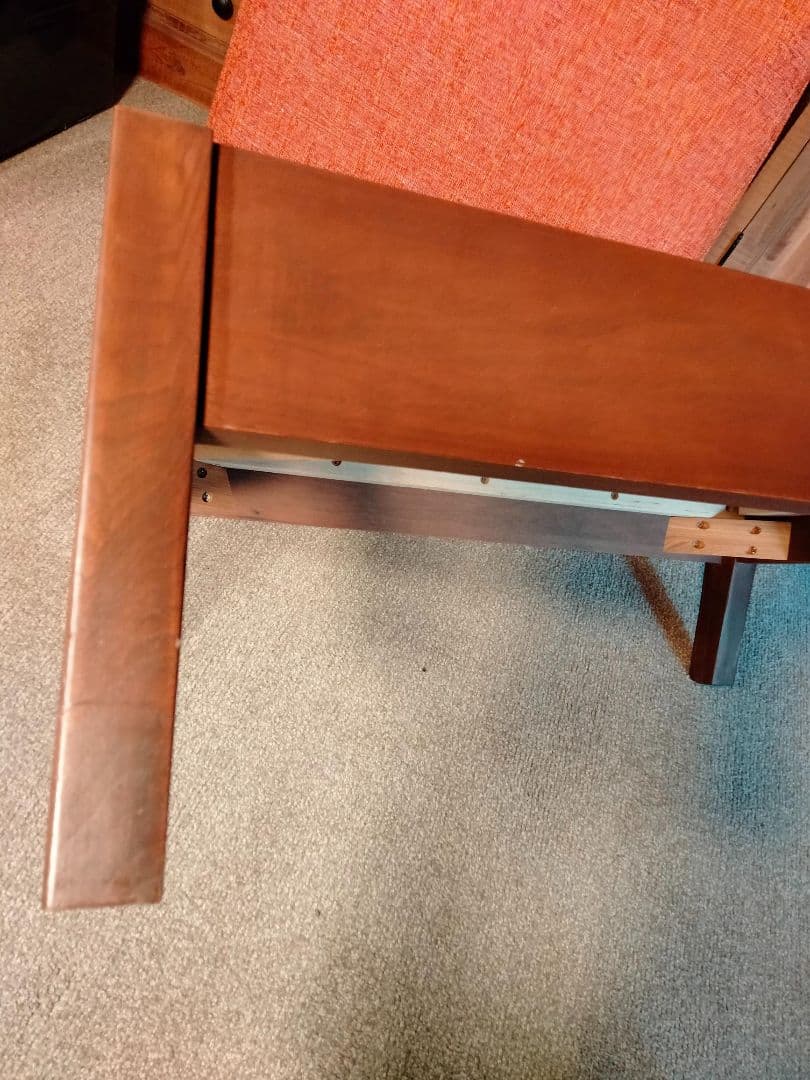 スツール 関家具 リラックスフォーム オレンジ 布製 オットマン(2408A③)