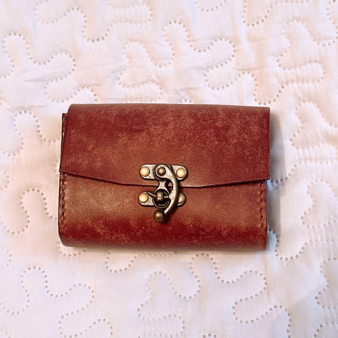 ★本革★コラージュ素材入れ 蛇腹ポーチ ぷっくりポーチ　プエブロ（マヤレザー）