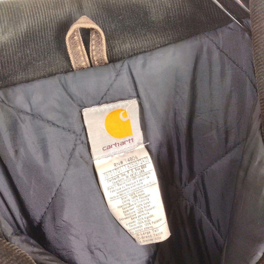 メンズ☆カーハート　トラディショナルジャケット　USA製　XL　レザーパッチ人気