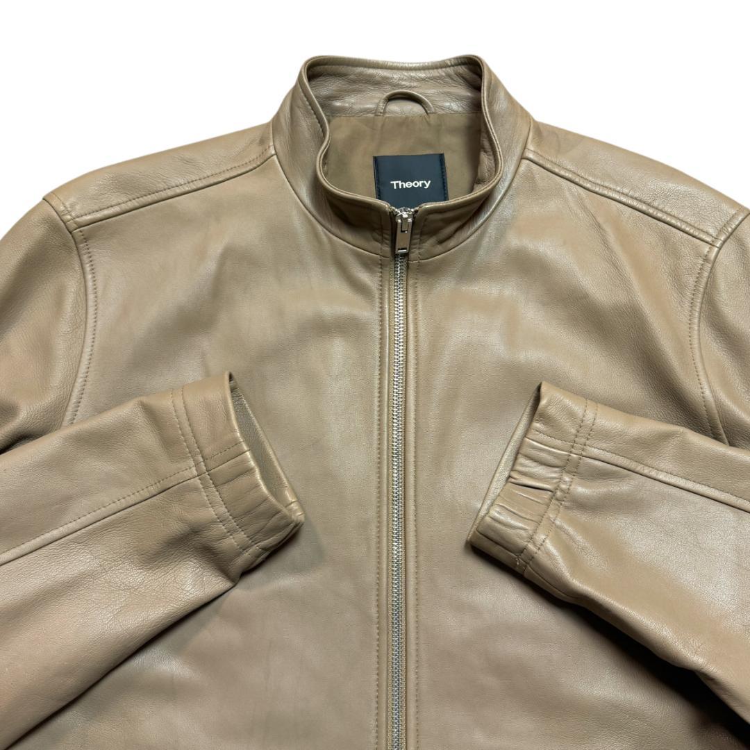 3683 Theory レザージャケット ラムレザー 羊革 XL ベージュ