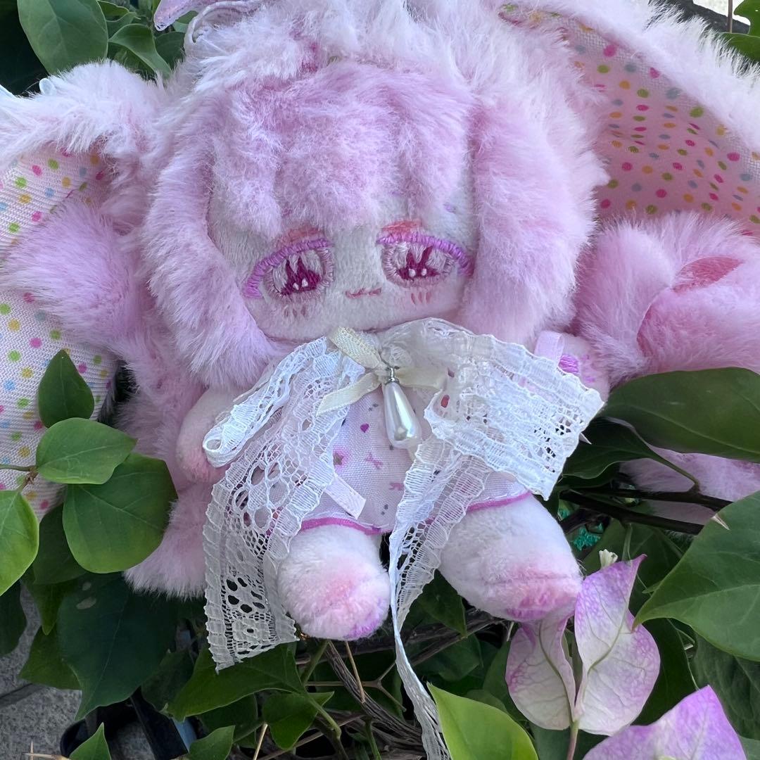 ひ*】様 自作ぬい ピンクうさぎちゃん 無属性ぬいぐるみ