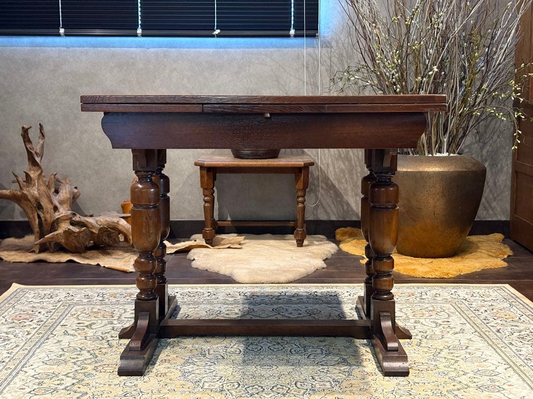 ロイズ・アンティークス ダイニングテーブル エクステンションテーブル Yn