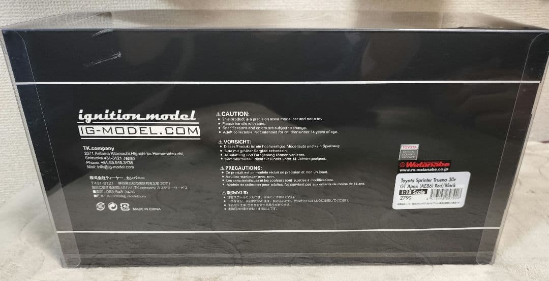 トヨタ86 IGNITION　MODEL　自動車モデル 1/18