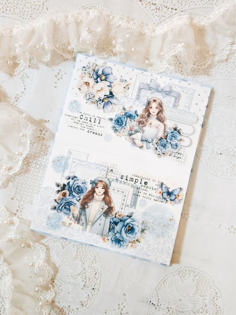 コラージュ素材　紙もの　素材紙　【2593】