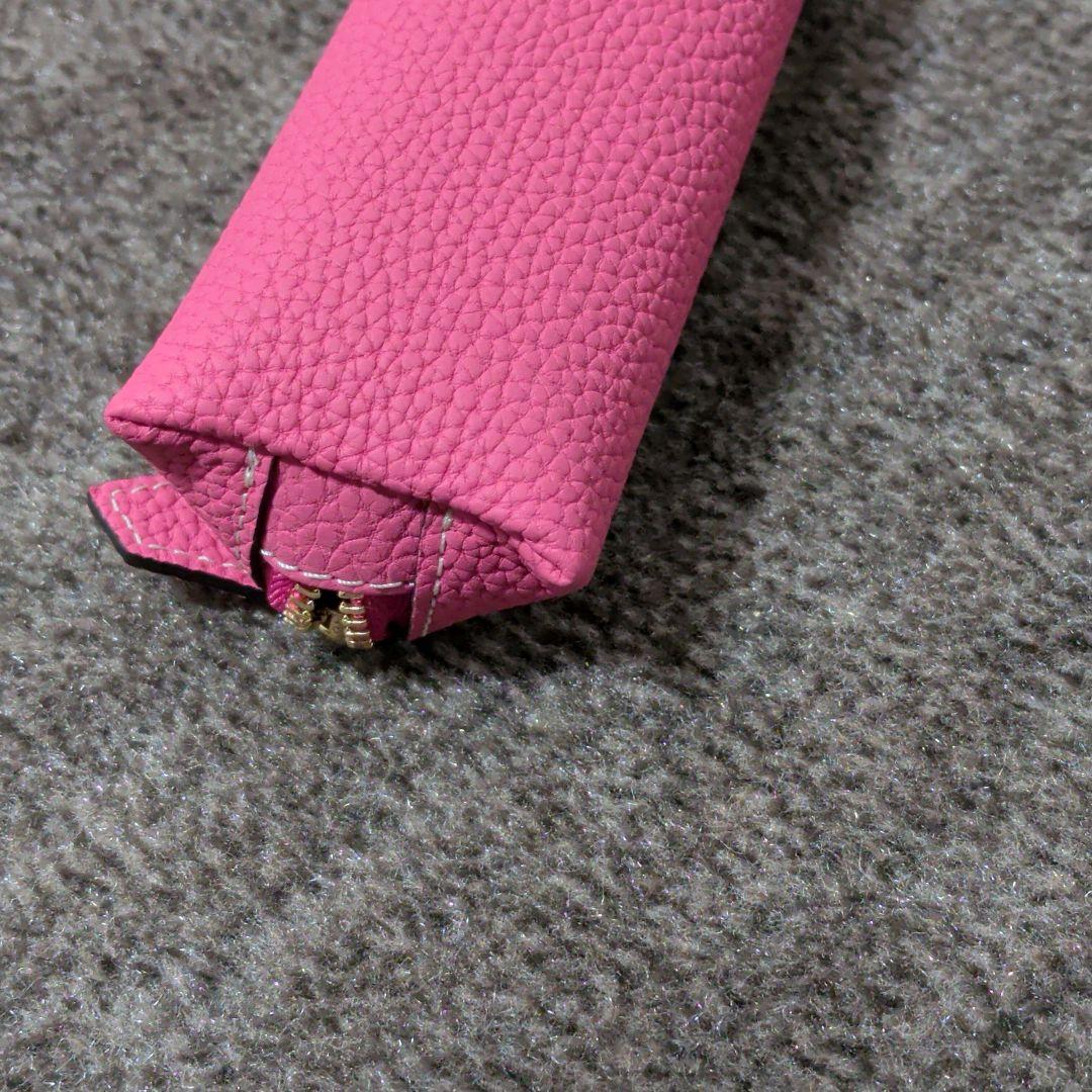 未使用級✨️　BONAVENTURA　 アザレピンク　レザーペンケース
