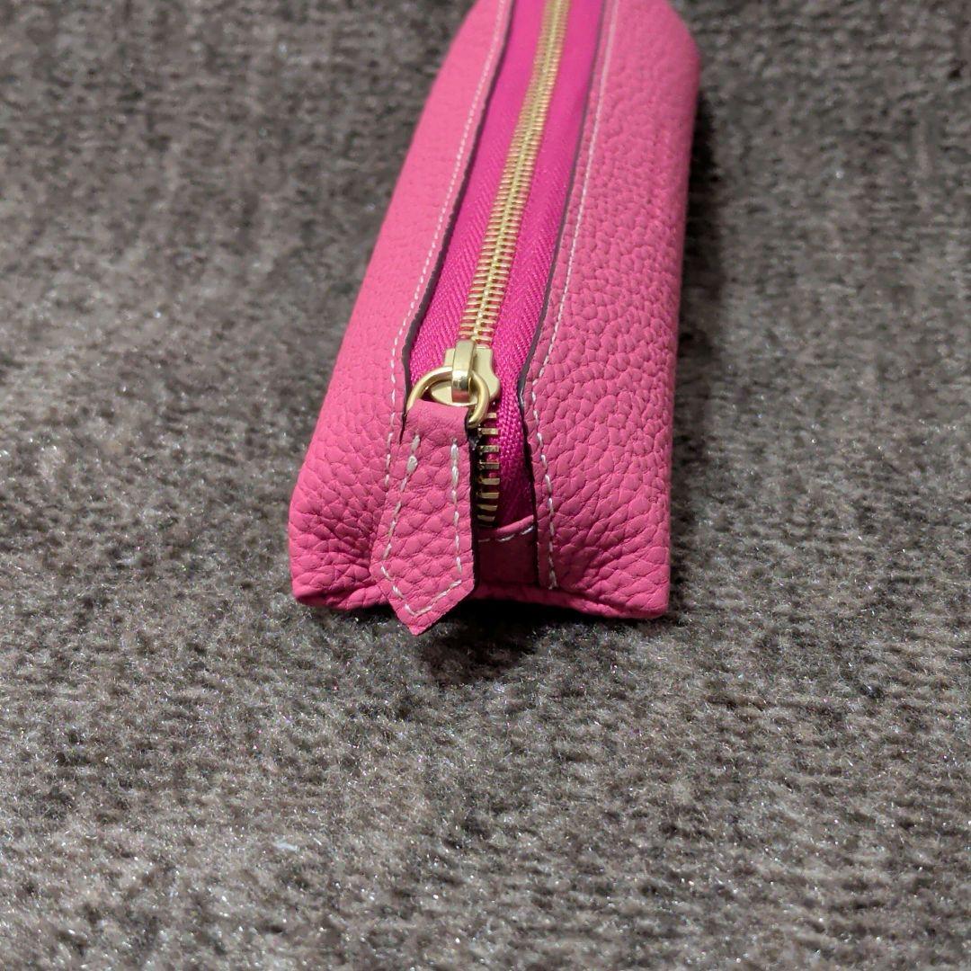 未使用級✨️　BONAVENTURA　 アザレピンク　レザーペンケース