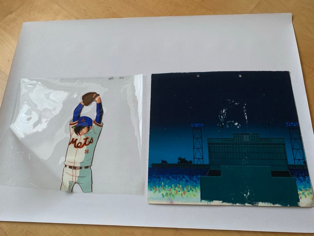 セル画 水島新司 野球狂の詩 火浦健　当時