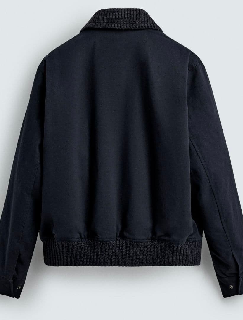 ●ZARA トグルボタンジャケット 新品 XL ネイビーブルー 完売品