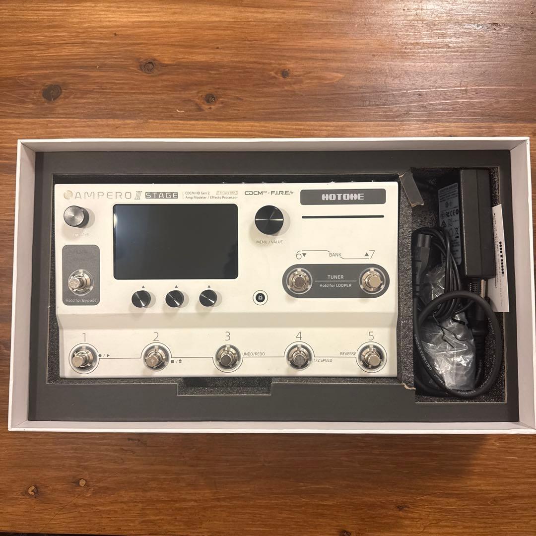 【美品】HOTONE AMPERO Ⅱ STAGE マルチプロセッサー