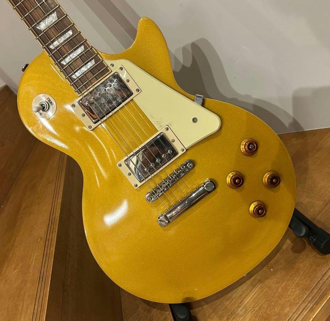 epiphoneレスポールスタンダード　ゴールドトップ　補修品 ハードケース付き