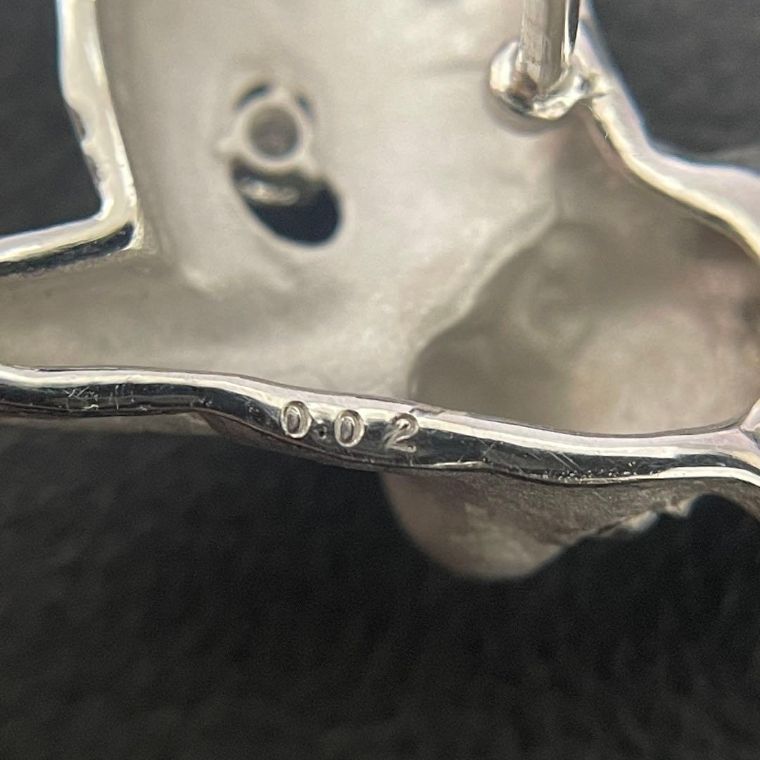 友安昭先生作　K18WG牛モチーフピンブローチ