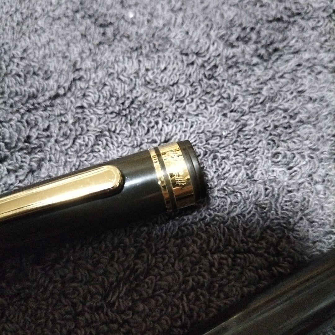 14K プラチナム　黒色プラスチック万年筆