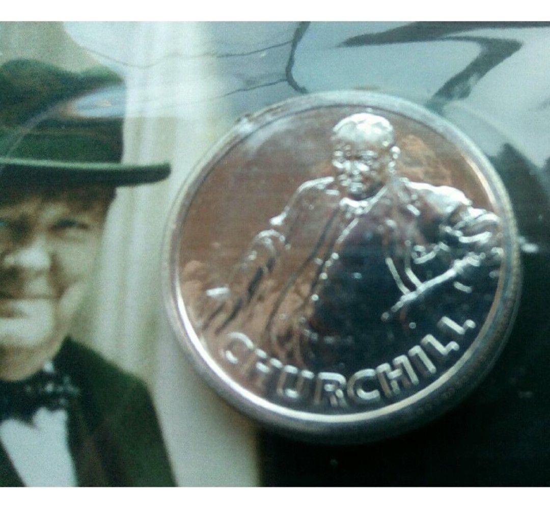 英国 イギリス ￡20ポンド 銀貨 999agウィンストン チャーチル デザイン