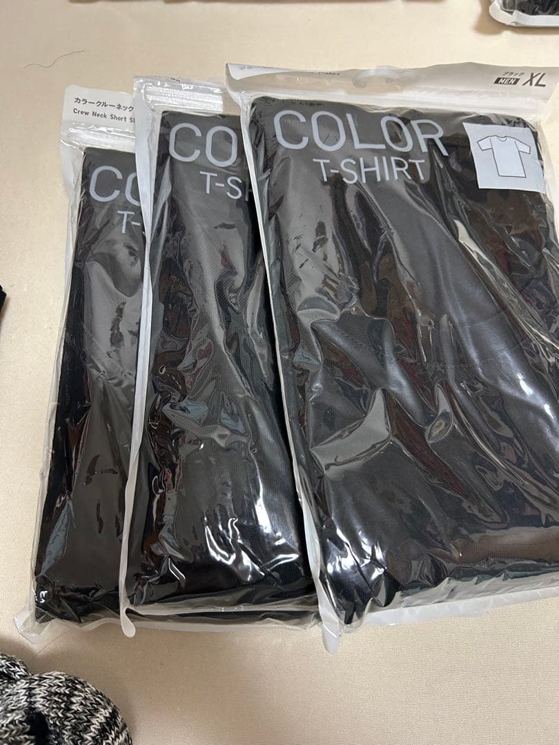 UNIQLO HEATTECH Tシャツ・パンツ、靴下XL ブラック24点セット