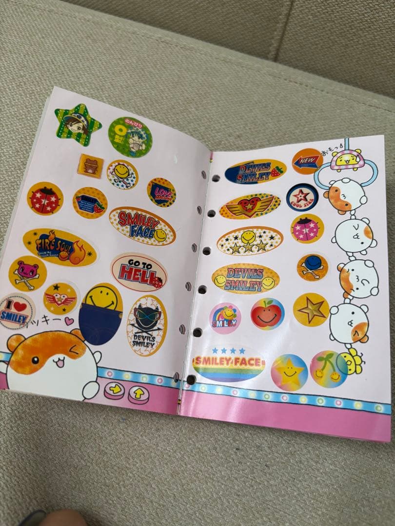 平成レトロ　シールブック　シール帳　ハムスター　当時品