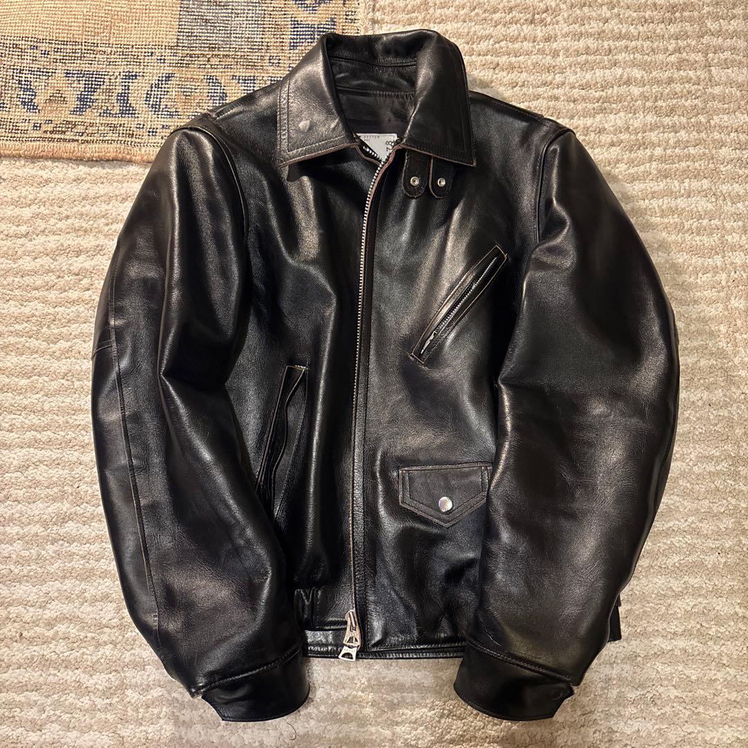 Sacai 25SS ZIP UP LEATHER JACKET サイズ1