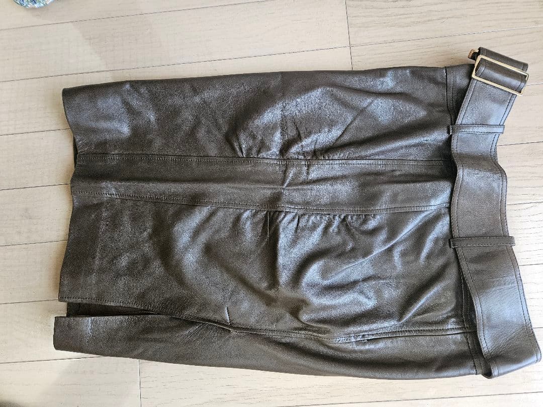 GUCCIレザースカート