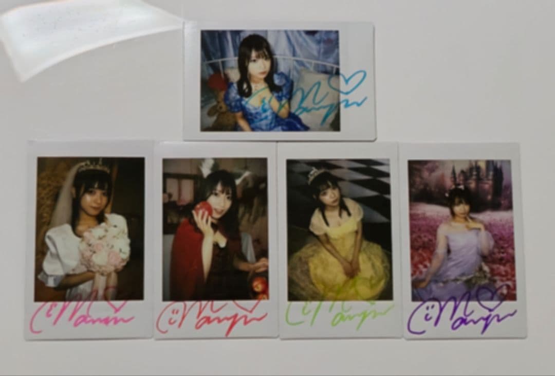 まるぴ宿題チェキ5枚セット 2022年おとぎ話 直筆サイン入り