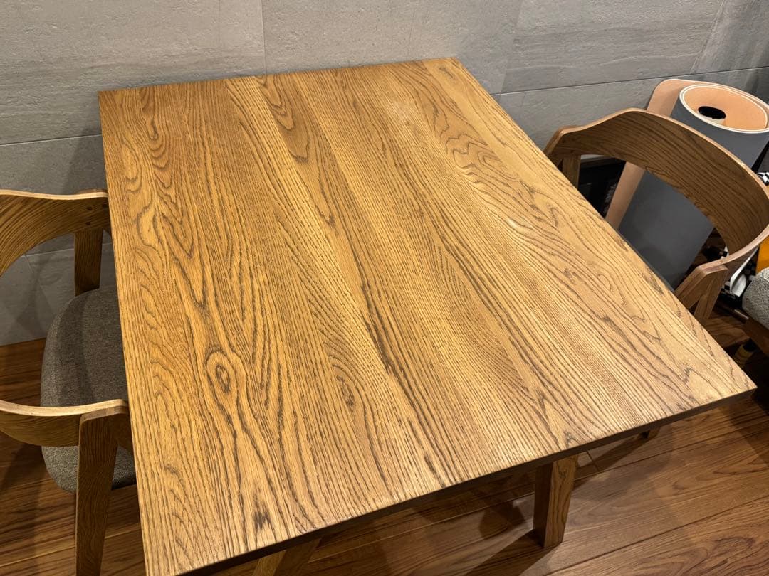 【送料込】unico ELEMT ダイニングテーブル ブラウン 美品