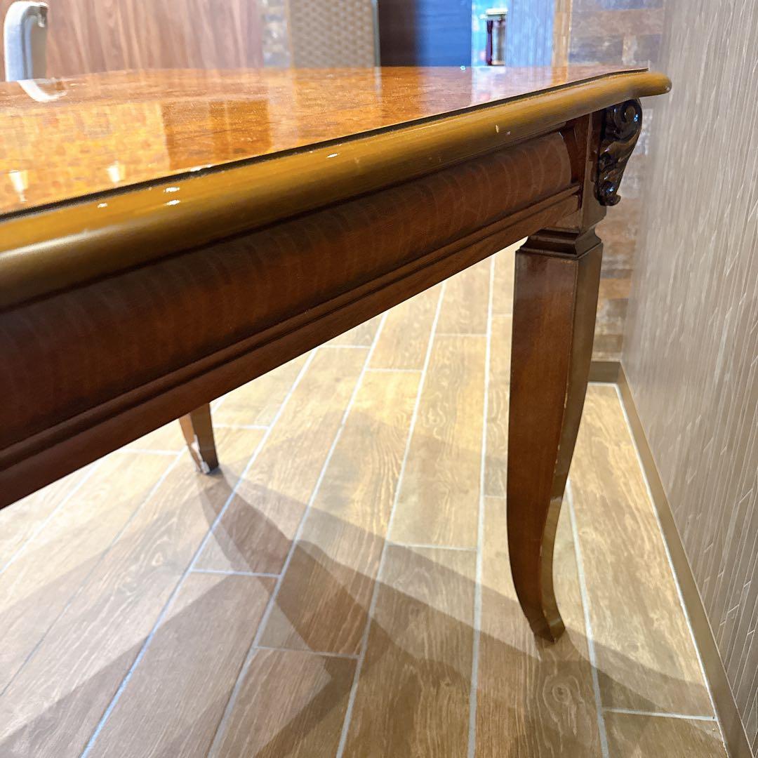 イタリア ダイニングテーブル 象嵌細工 エレガント クラシック ヨーロピアン