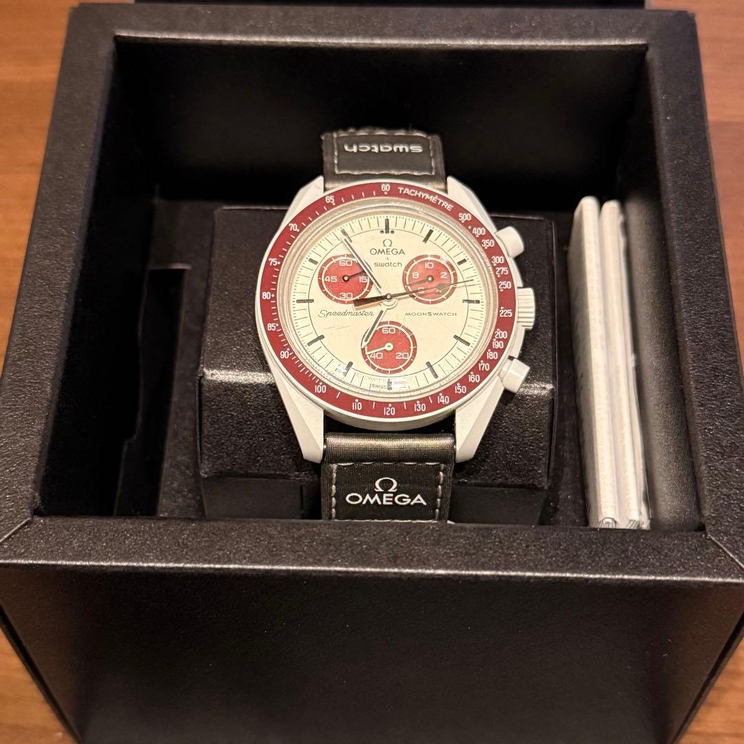 北*誉様 【中古】OMEGA オメガ Swatch MISSION TO PLU