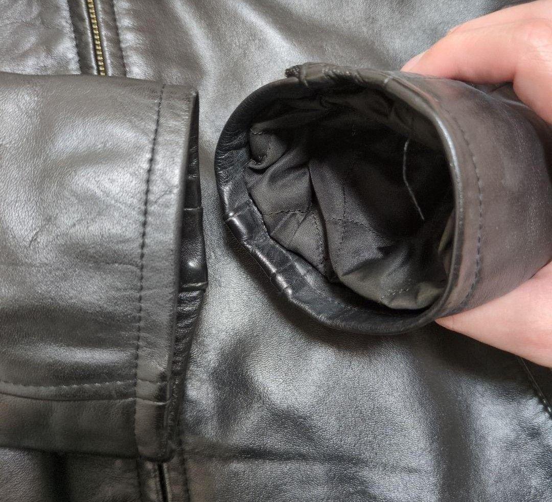 リューグー馬革 シングルライダースジャケットS(Mサイズ相当)ライナー付き