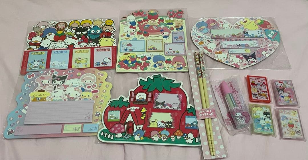 サンリオ　いちご新聞の付属セット