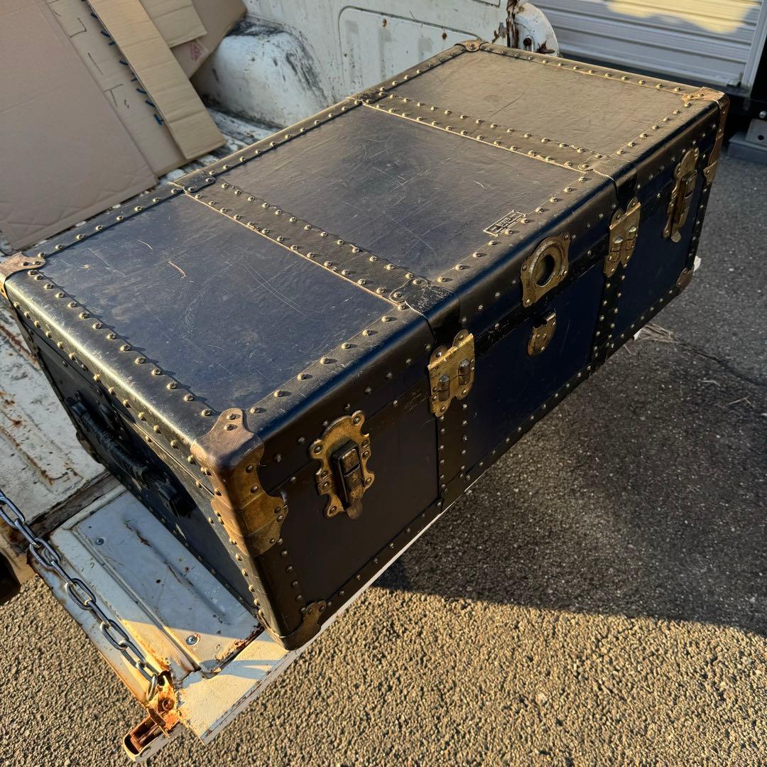 石川トランク製大型船舶トランク 海軍 戦前物？ヴィンテージ昭和レトロアンティーク