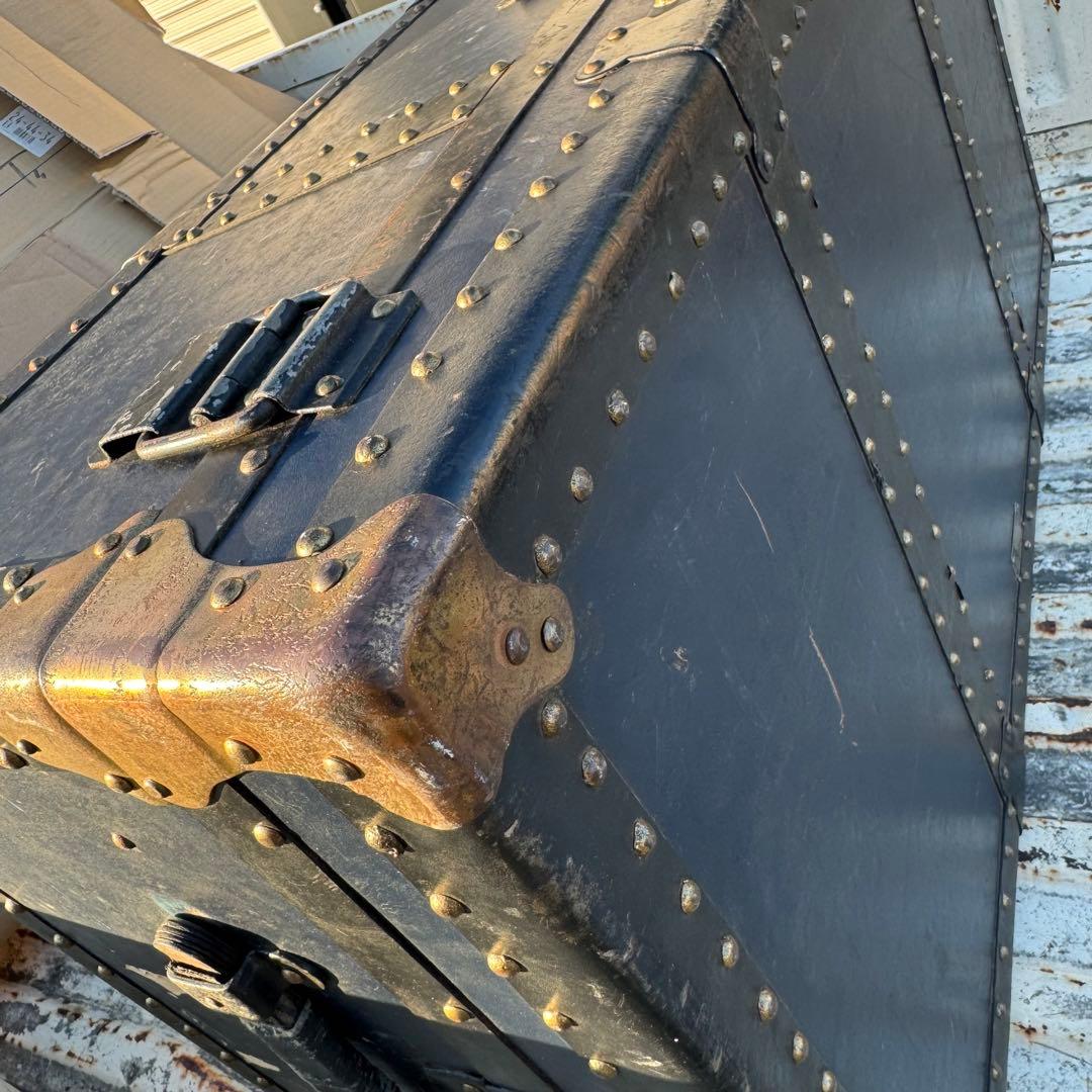 石川トランク製大型船舶トランク 海軍 戦前物？ヴィンテージ昭和レトロアンティーク