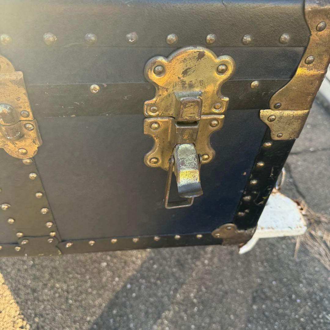 石川トランク製大型船舶トランク 海軍 戦前物？ヴィンテージ昭和レトロアンティーク