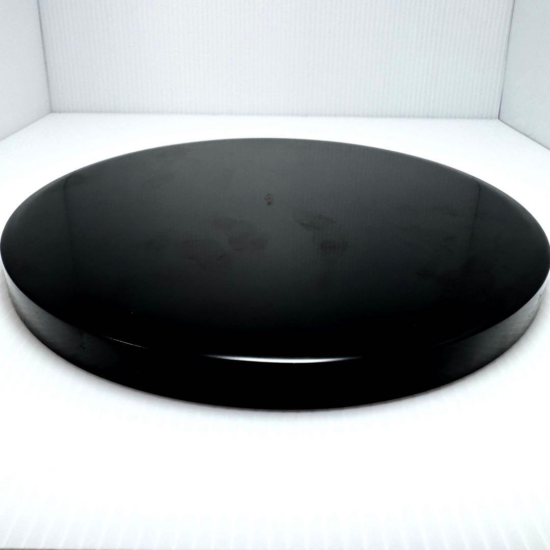 未使用 高級 輪島塗 金 漆器 天然木 干菓子盆 丸盆 膳 トレー 伝統工芸