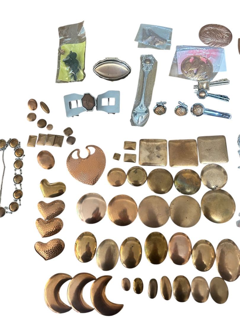 値下げ　七宝焼　新品材料118点焼いてあるもの32点　銀箔もあります　おまけ追加