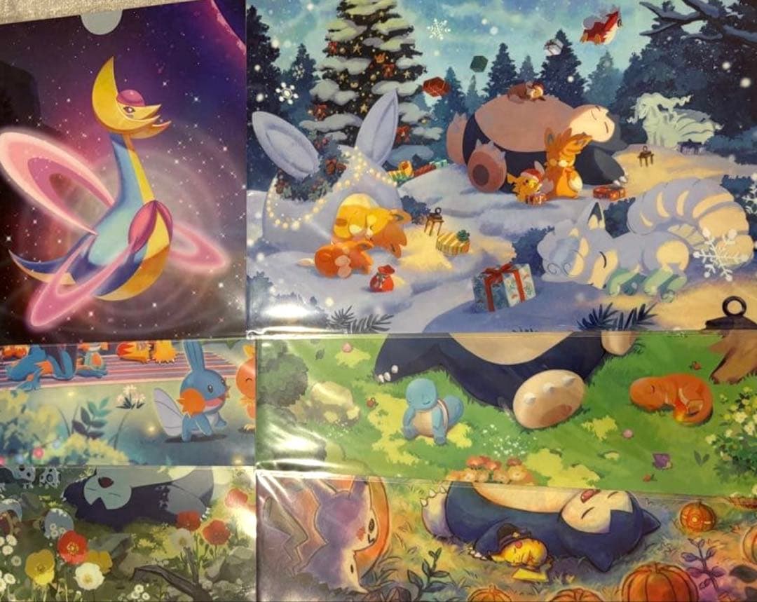 ポケモンスリープ クリアファイル 全種セット ポケスリ 渋谷 限定品