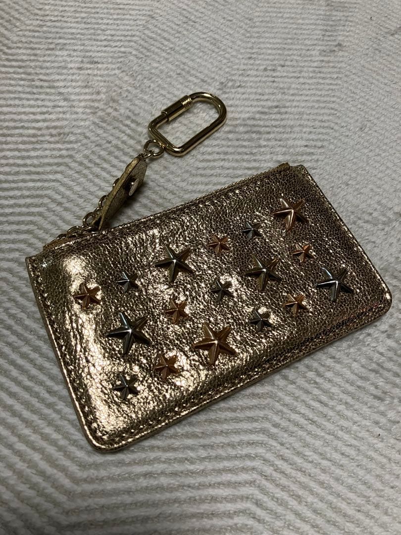 JIMMY CHOO ジミーチュウ 星スタッズデザイン/チェーン付きケース