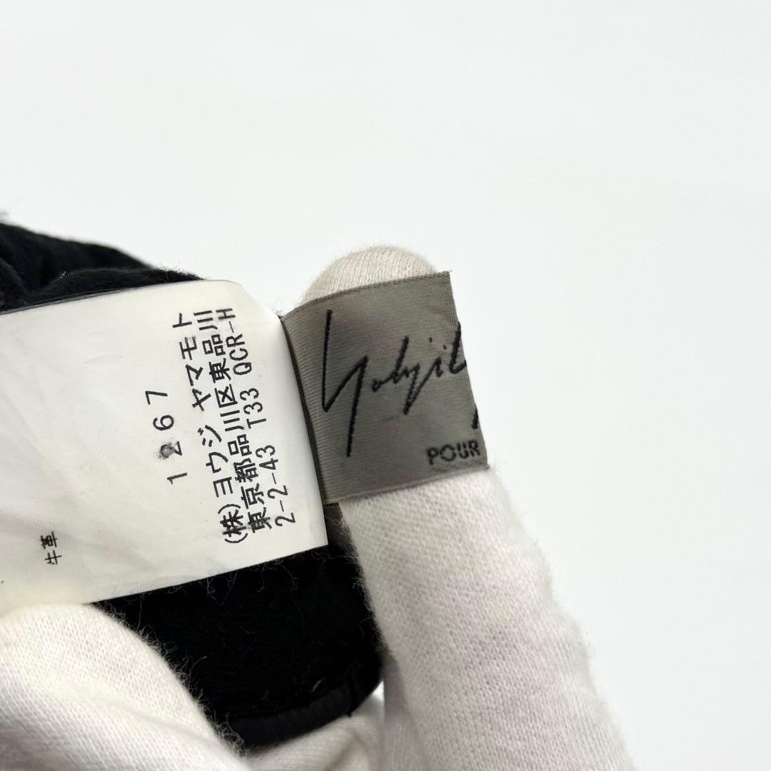 Yohji Yamamoto POUR HOMME レザーグローブ 手袋 ボタン