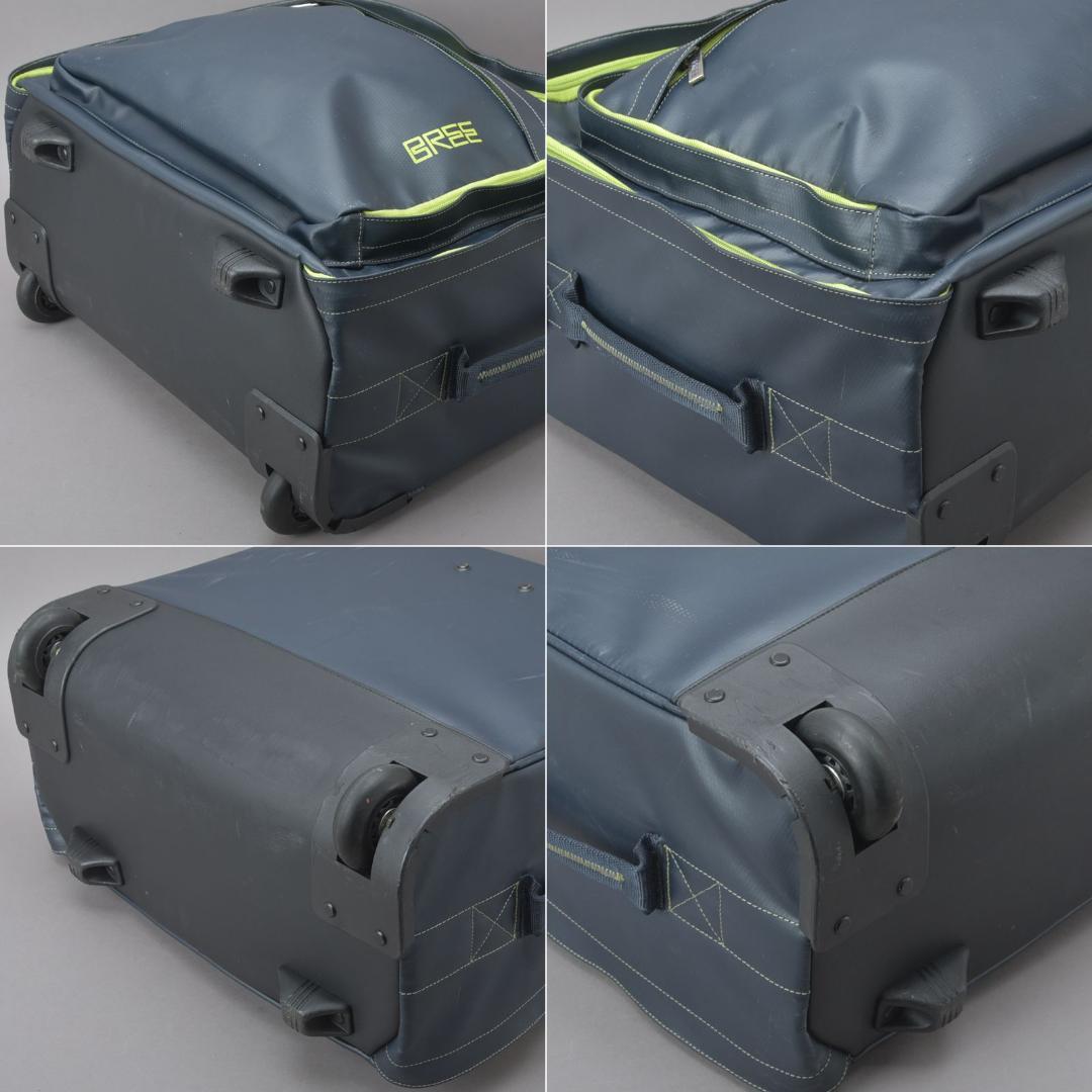 BREE◇ブリー キャリーバッグ スーツケース 機内持込可 PVC ネイビー