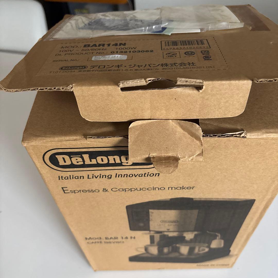 【未使用】デロンギ　エスプレッソ・カプチーノメーカー BAR14N